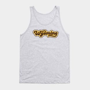 Retro Wyoming Script Tank Top